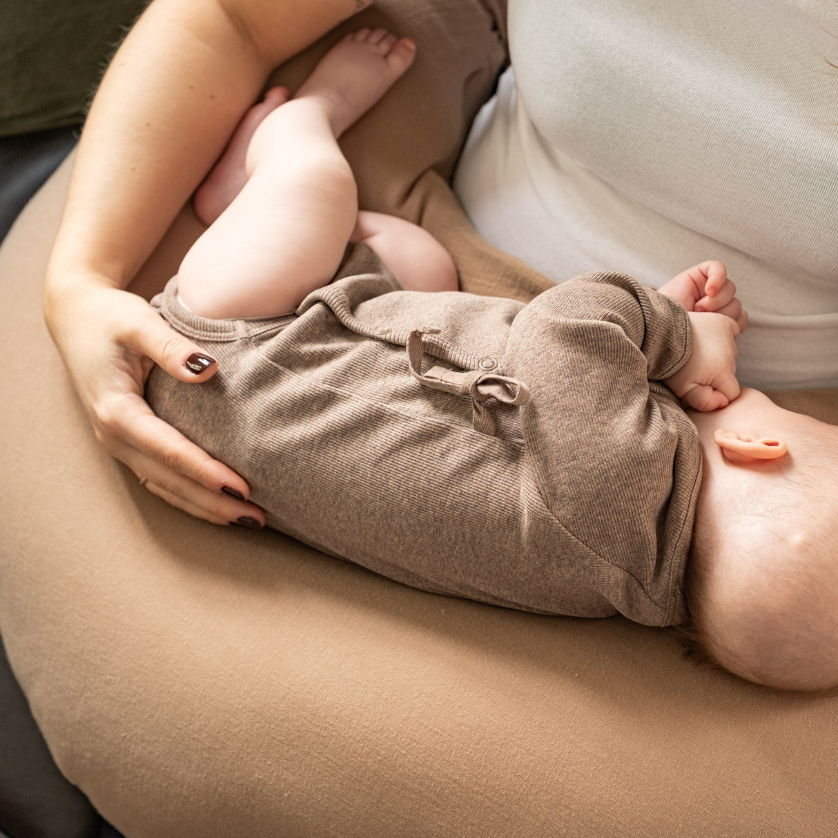 That's Mine Brown Melange Becca Wrap Bodystocking