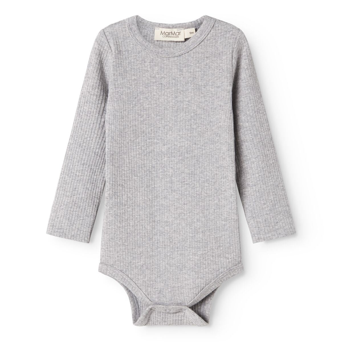 MarMar Modal Melange Light Grey Melange Plain Body LS