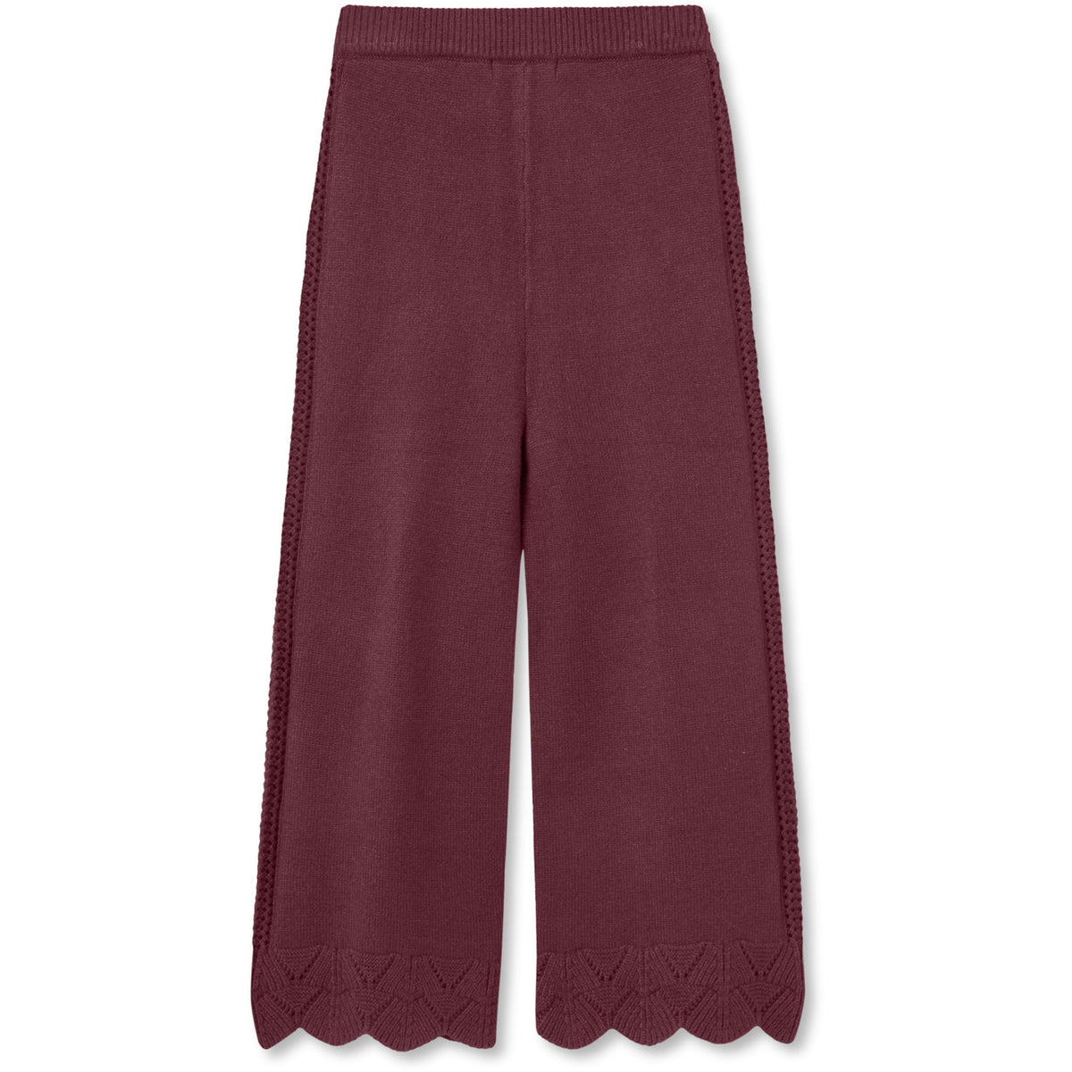 Fliink Burgendy Alilly Wide Pants
