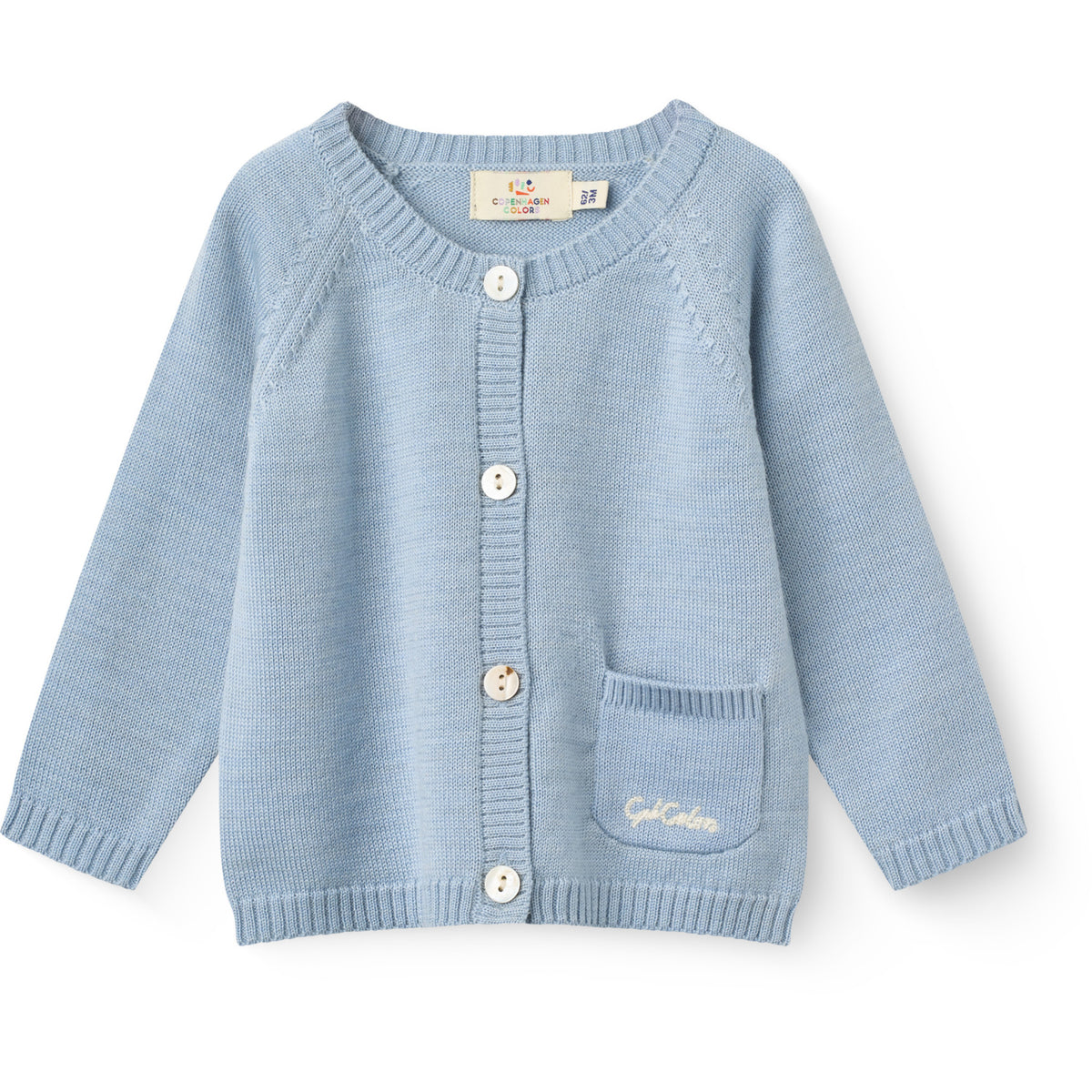COPENHAGEN COLORS Dusty Blue Classic Merino Baby Set