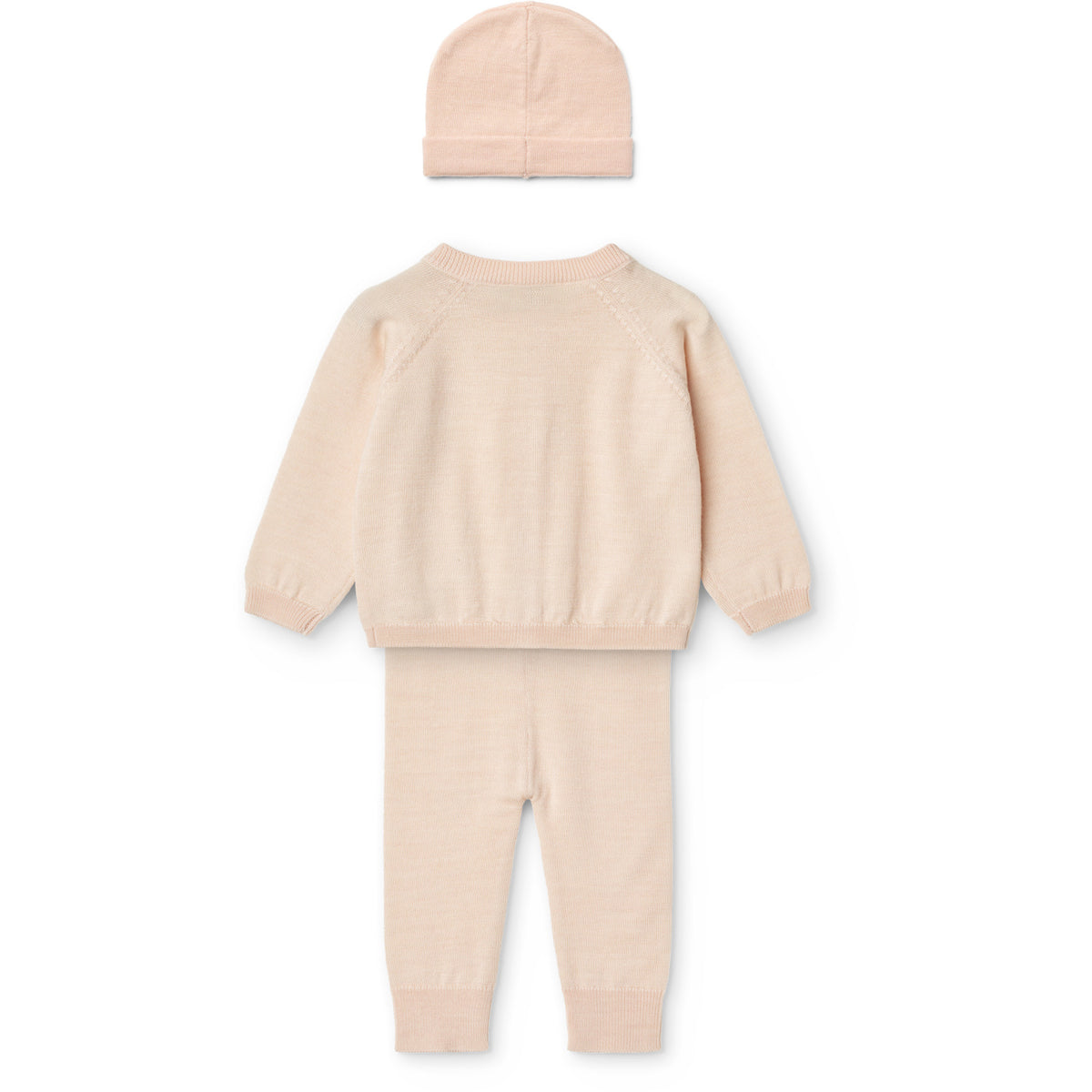 COPENHAGEN COLORS Soft Pink Classic Merino Baby Set
