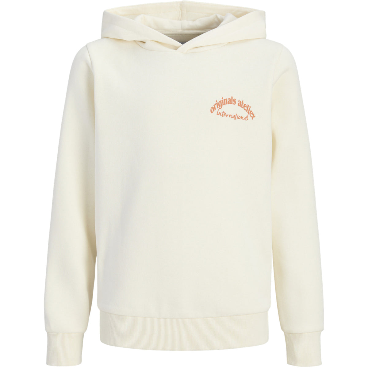 Jack & Jones Antique White Jwhparos Type Sweat Hood Back Jnr