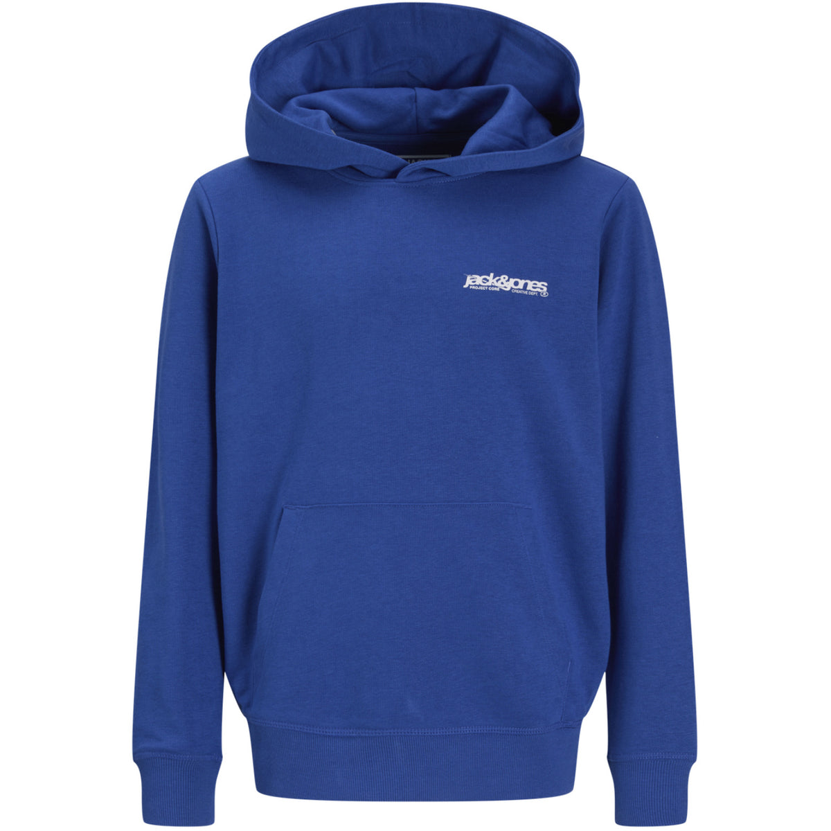 Jack & Jones Beaucoup Blue Jwhunion Print Sweat Hood Jnr