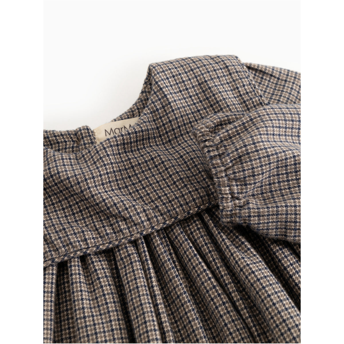 MarMar Structured Soft Cotton Houndstooth Check Dulle Dress