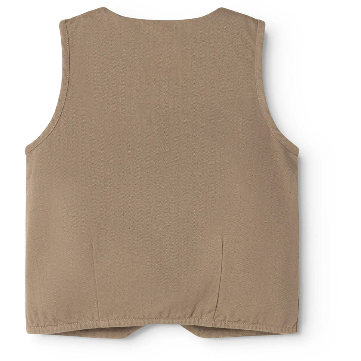 MarMar Herringbone Twill Mud Jason Vest