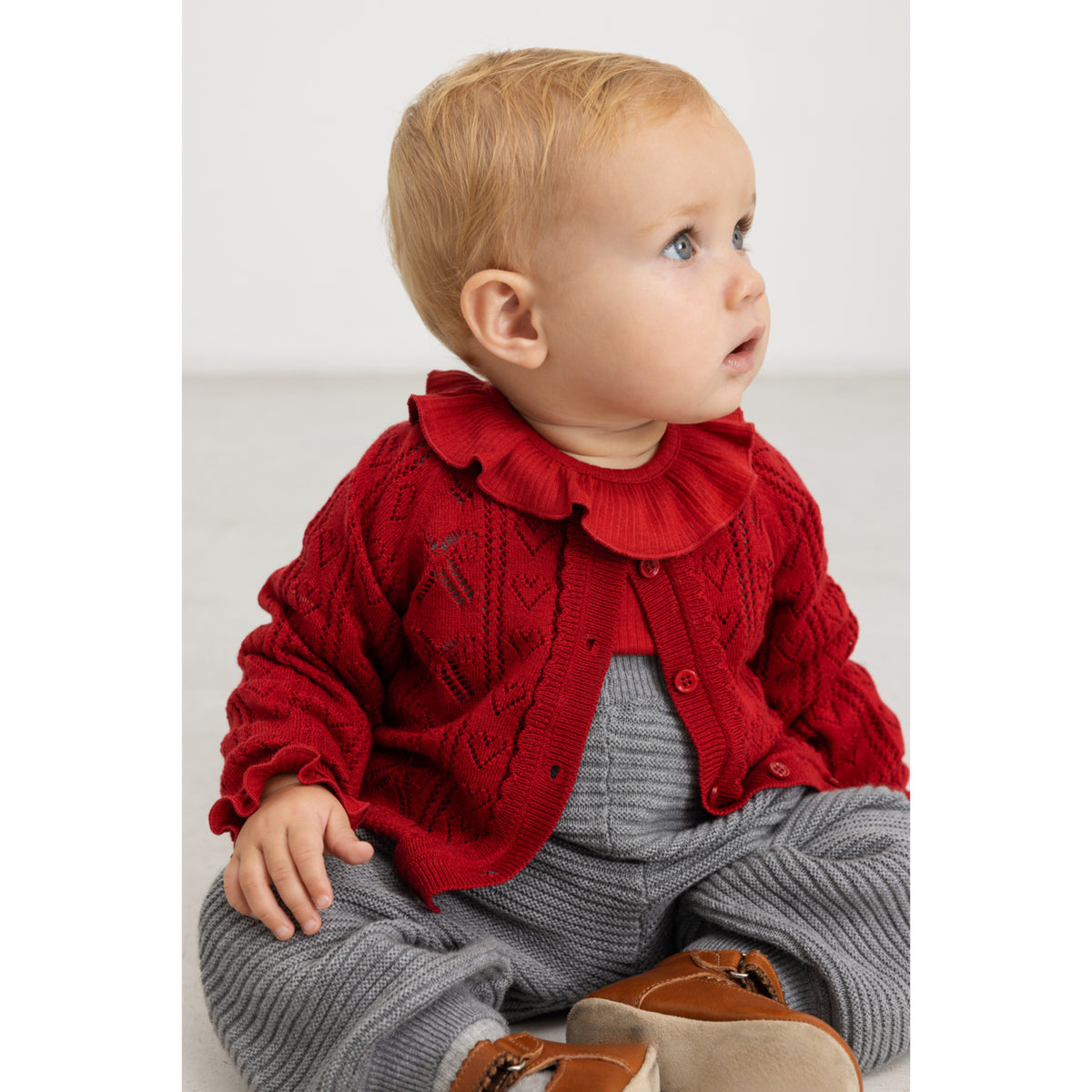 MarMar Cotton Rayon Knit Cherry Totti Cardigan