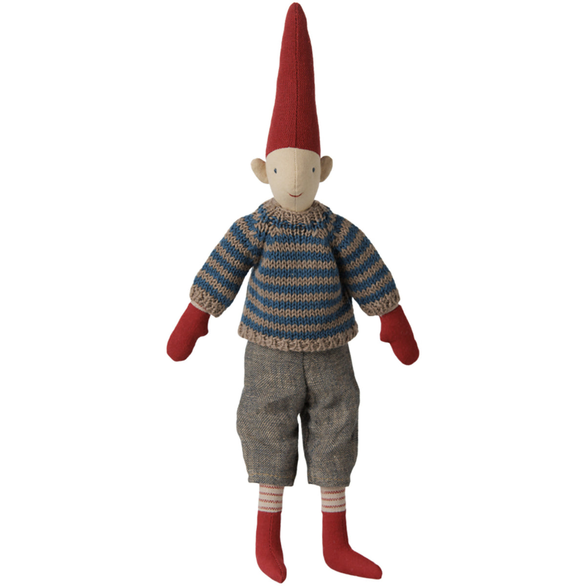 Maileg Pixy, Str. 2 - Dreng - Stribet Knitted Sweater