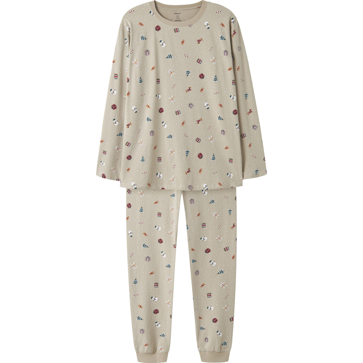 Name It Pure Cashmere Christmas Nanvismas Ls Nightset
