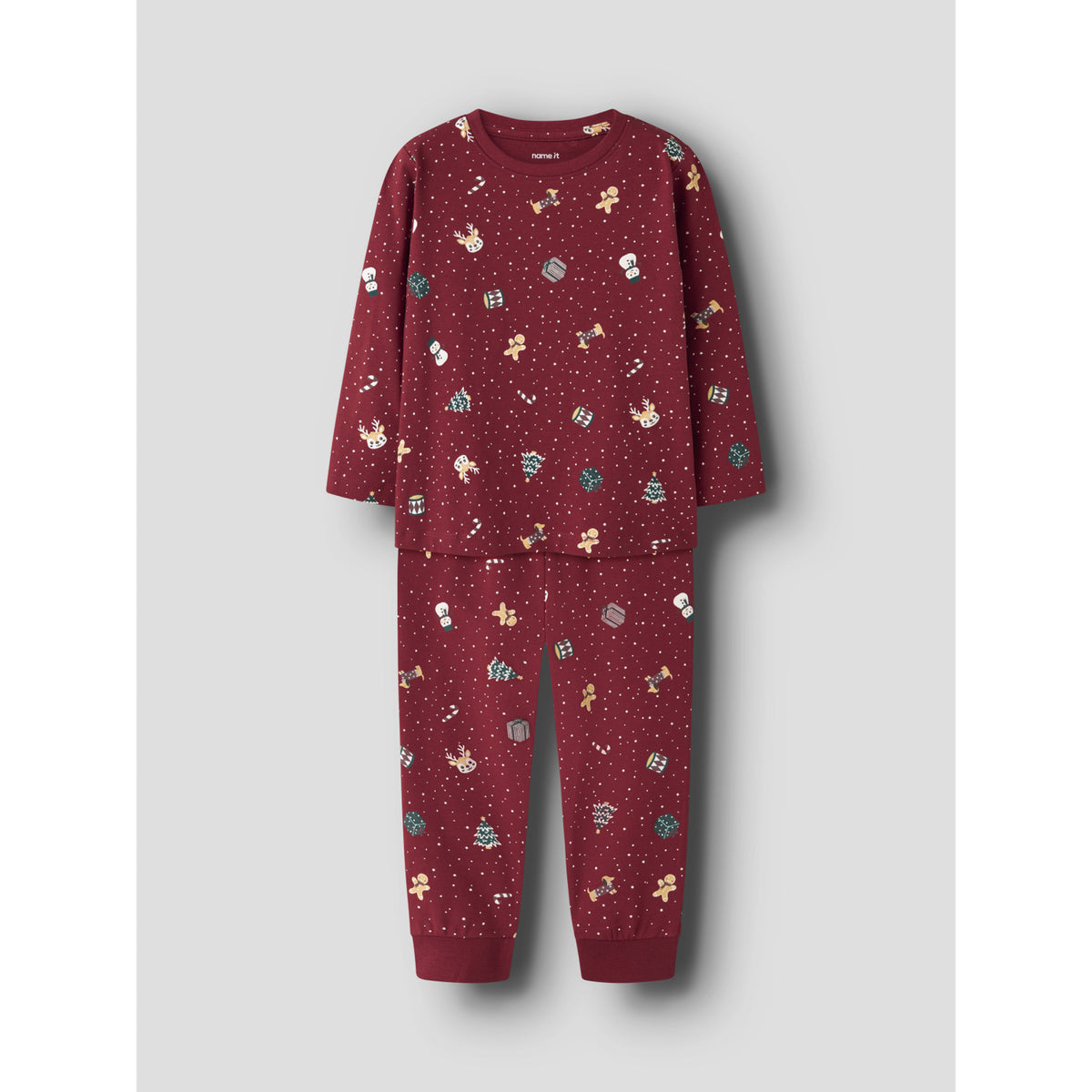 Name It Red Dahlia Christmas Nmnvismas Ls Nightset