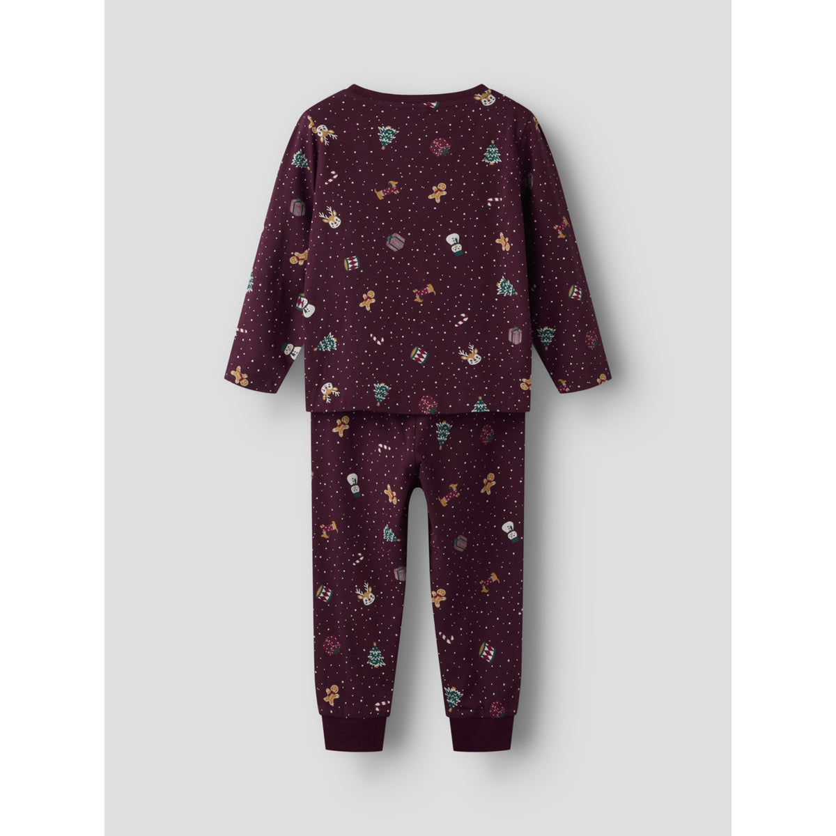 Name It Burgundy Christmas Nmnvismas Ls Nightset