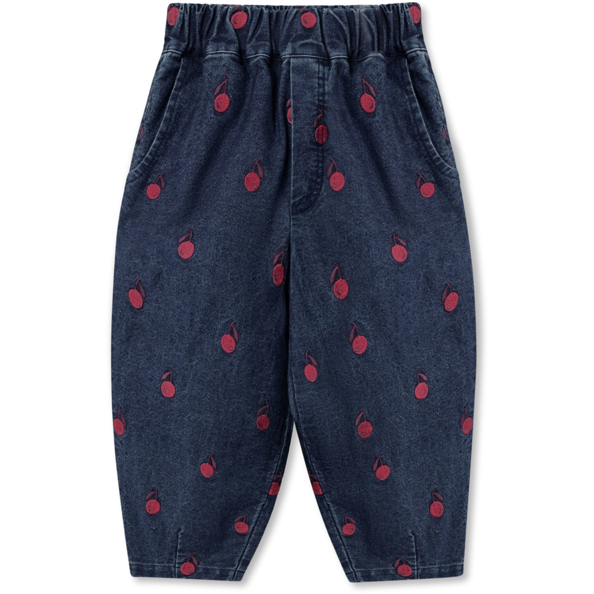 Fliink Dark Denim Blue Donna Embr. Denim Pants