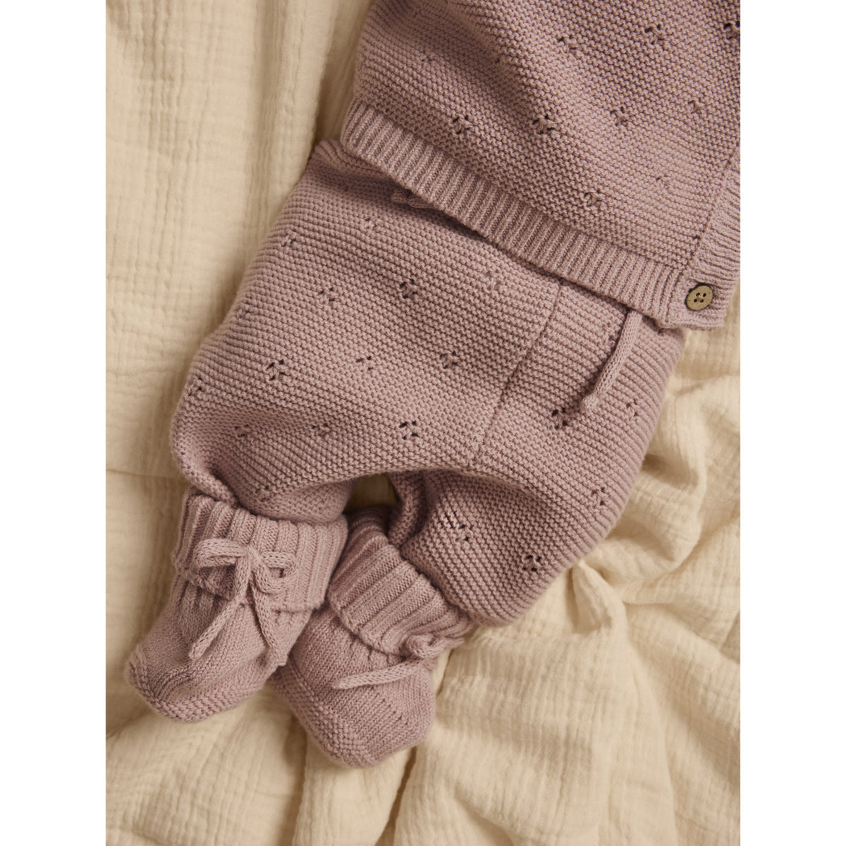 Lil'Atelier Adobe Rose Nbnlaguna Knit Slippers Lil