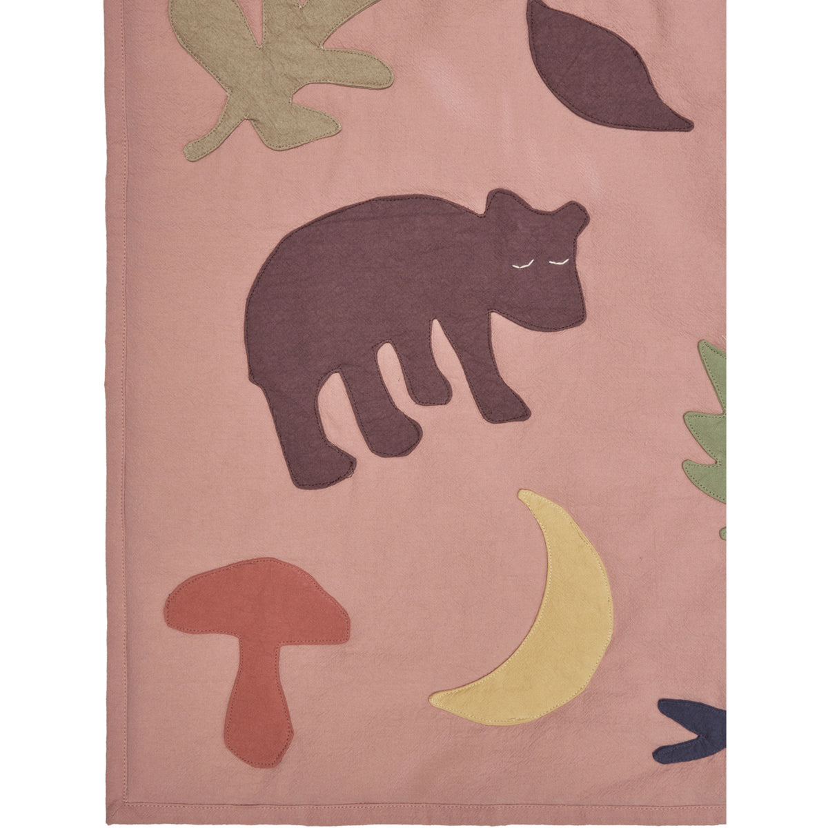 Ferm Living Rose/Multi Lunden Blanket