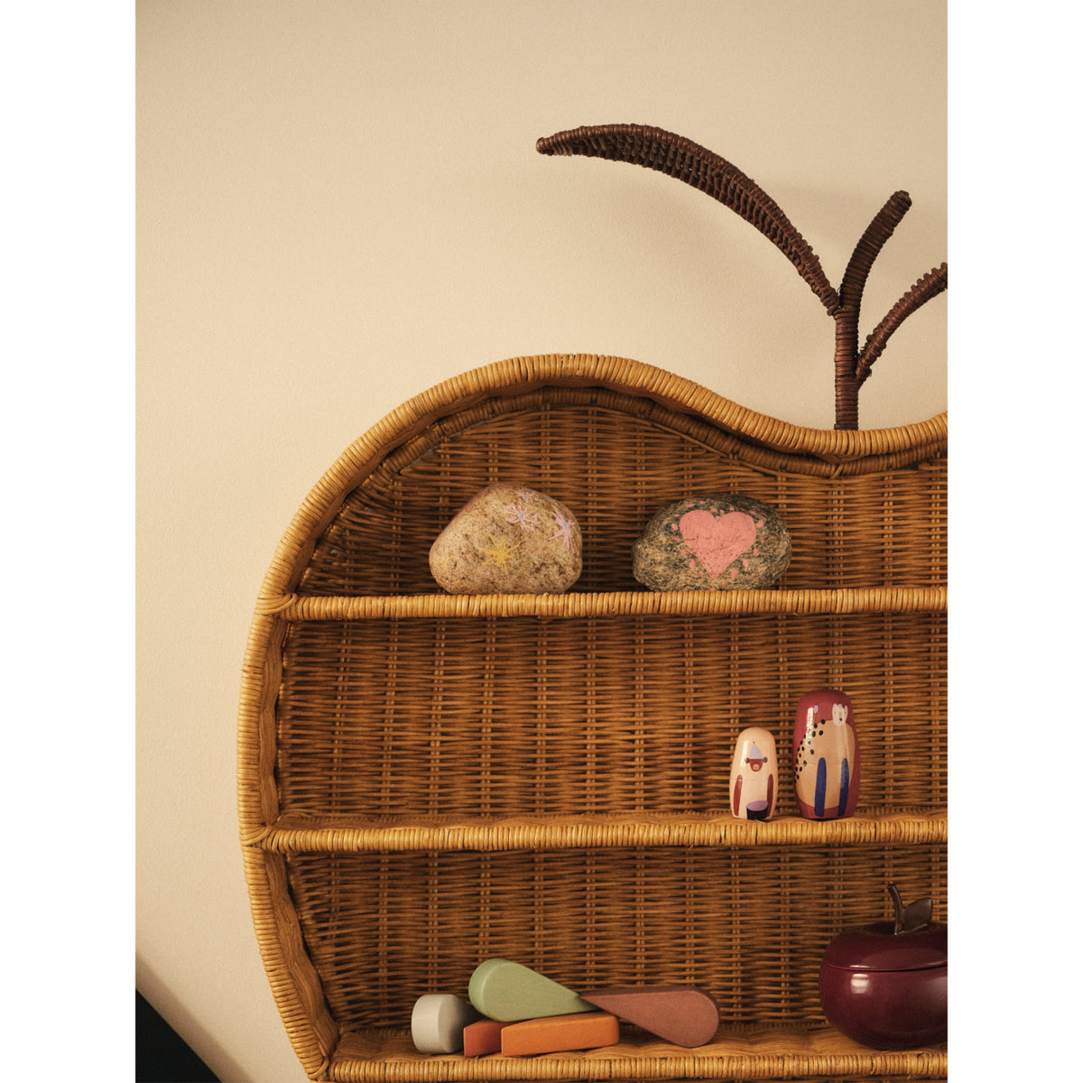 Ferm Living Natural Apple Braided Shelf H55