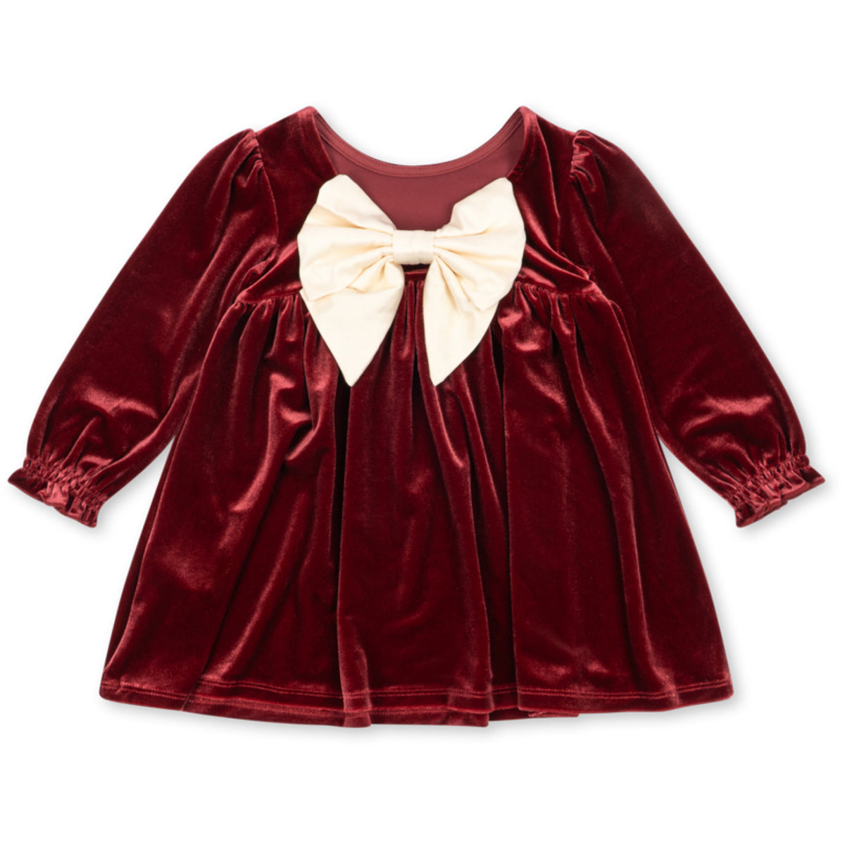 Konges Sløjd x Luksusbaby Red Dahlia Gia Bow Dress Grs