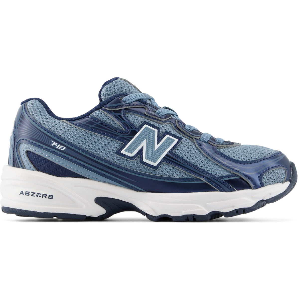 New Balance Shadow Blue 740 Kids Bungee Lace