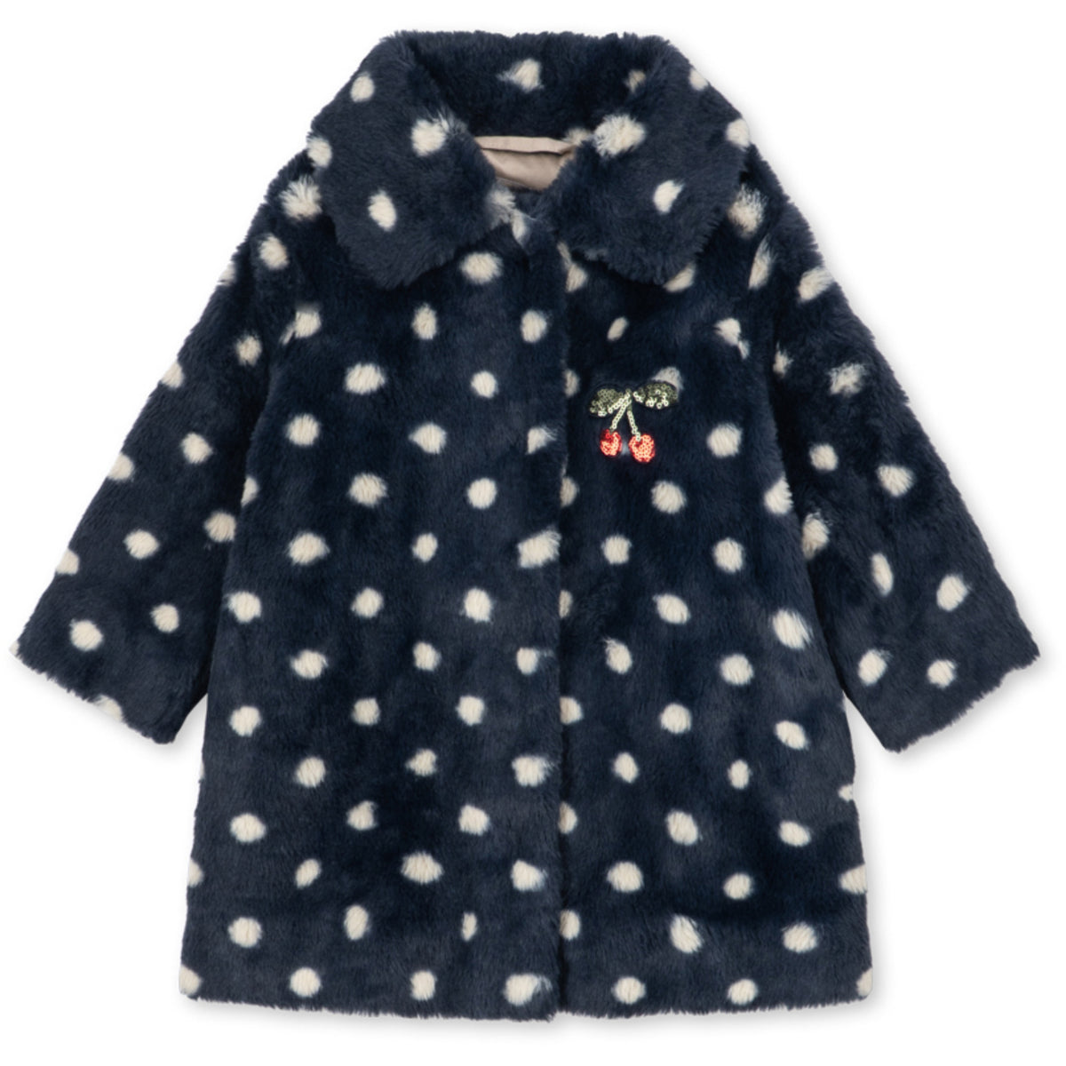 Konges Sløjd Dot Nuit Fuzzie Coat Grs