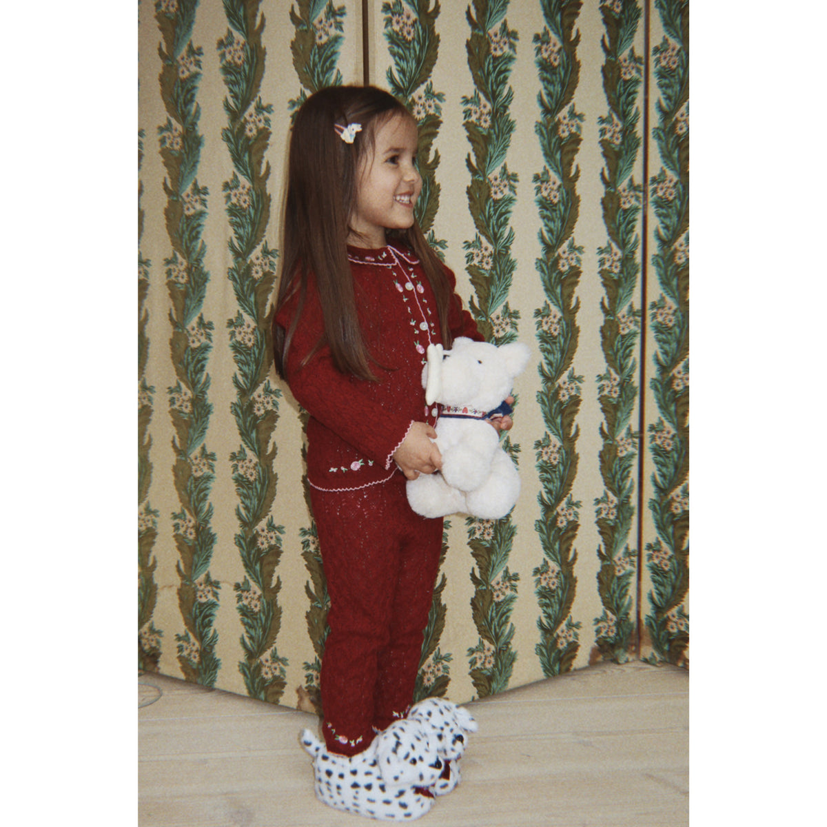 Konges Sløjd Beige/Black Dalmatian Footies