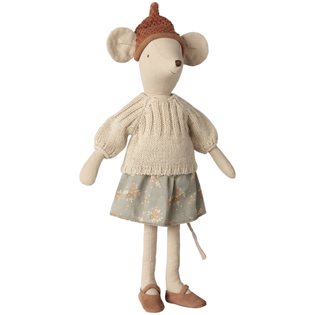 Maileg Mus, Medium - Skirt And Sweater