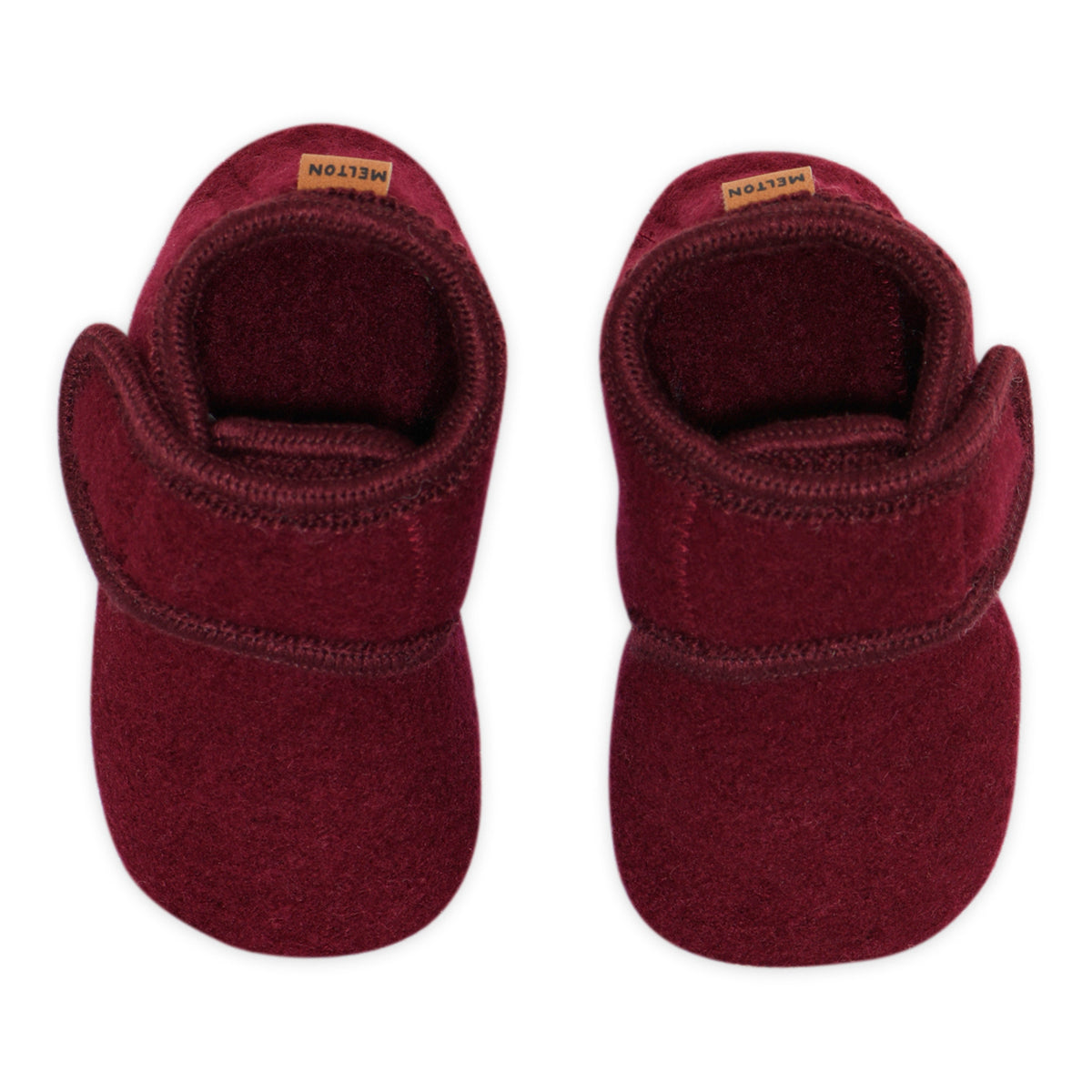 MELTON Bordeaux Classic Wool Slippers
