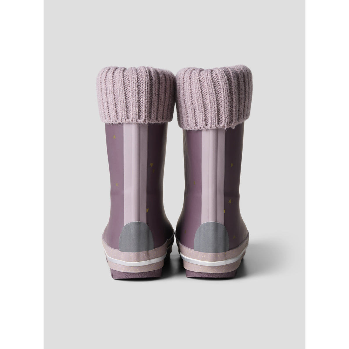 Name It Flint Gold Heart Nmfnoa Thermo Rubberboot Knit Heart Noos