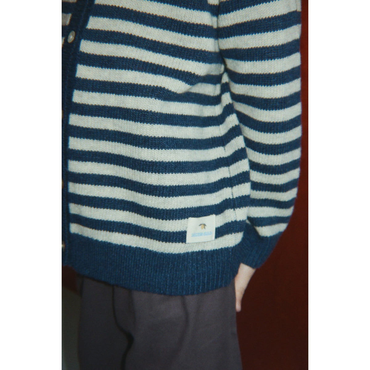 Konges Sløjd Blue Stripe Billi Knit Cardigan