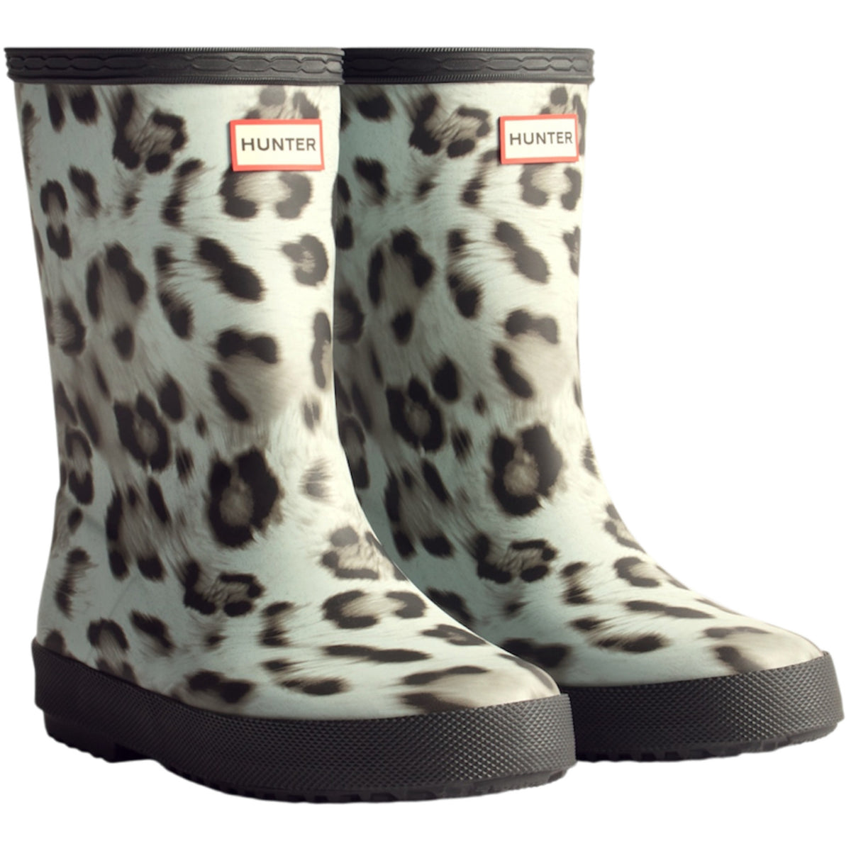 Hunter Snow Leopard/Black Kids First Insulated Snow Leopard Boot