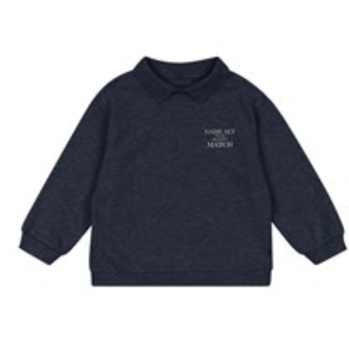 Konges Sløjd Navy Blazer Spotty Ls Polo Gots