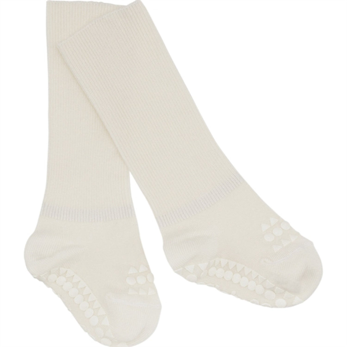 Gobabygo Off White Non Slip Socks Organic Cotton