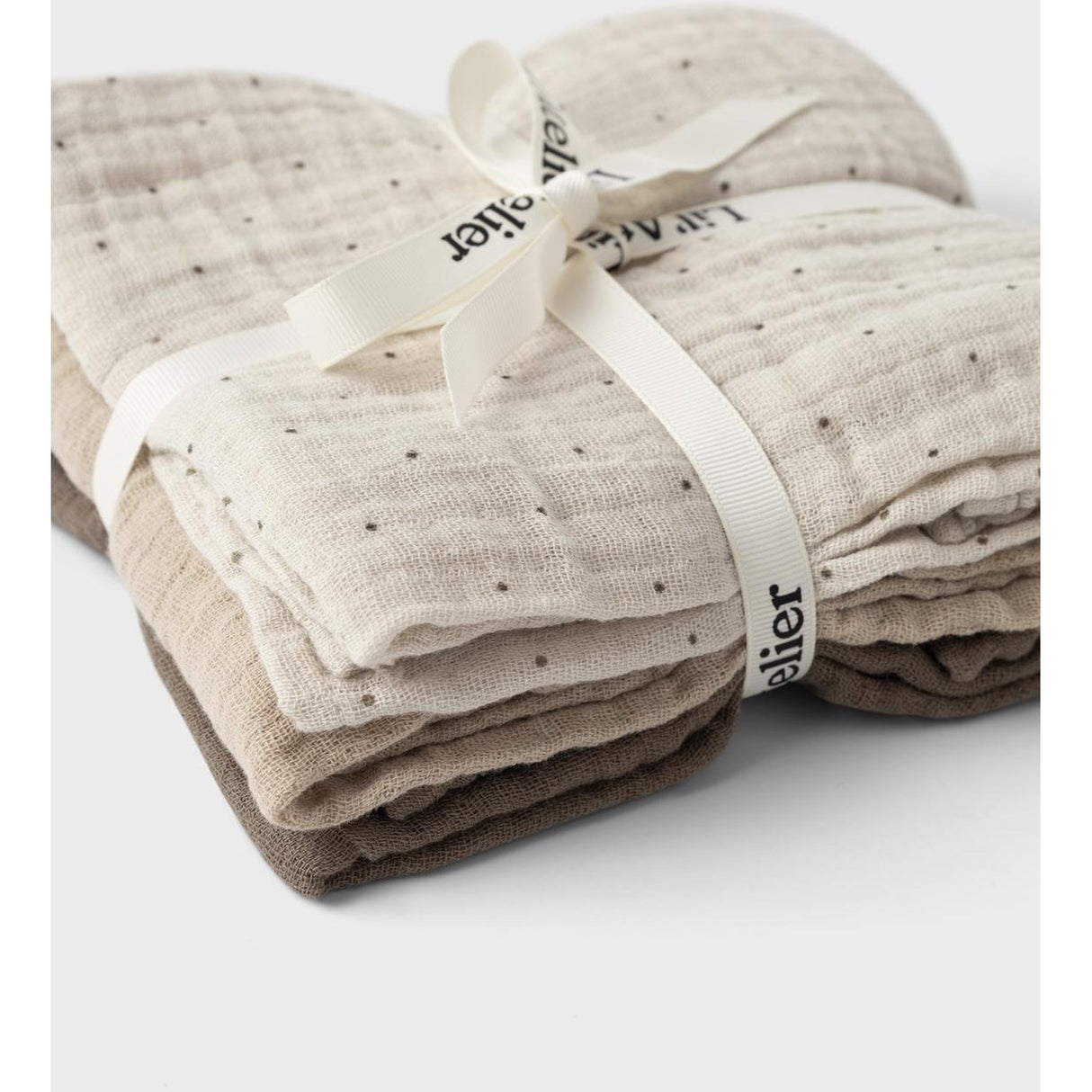 Lil'Atelier Birch Fergie 3-Pack Muslin Cloth