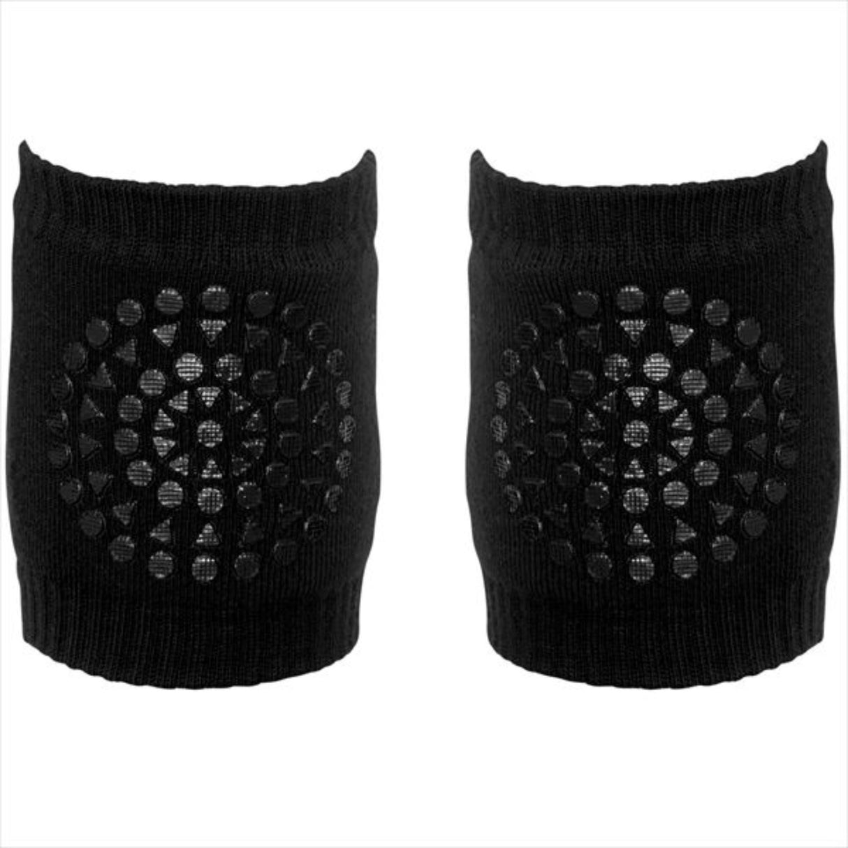 Gobabygo Black Crawling Knee Pads Organic Terry Cotton