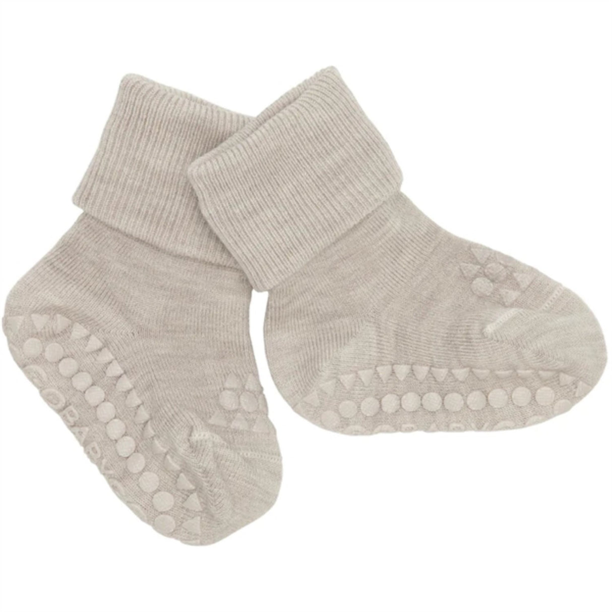Gobabygo Sand Non-Slip Socks In Merino Wool