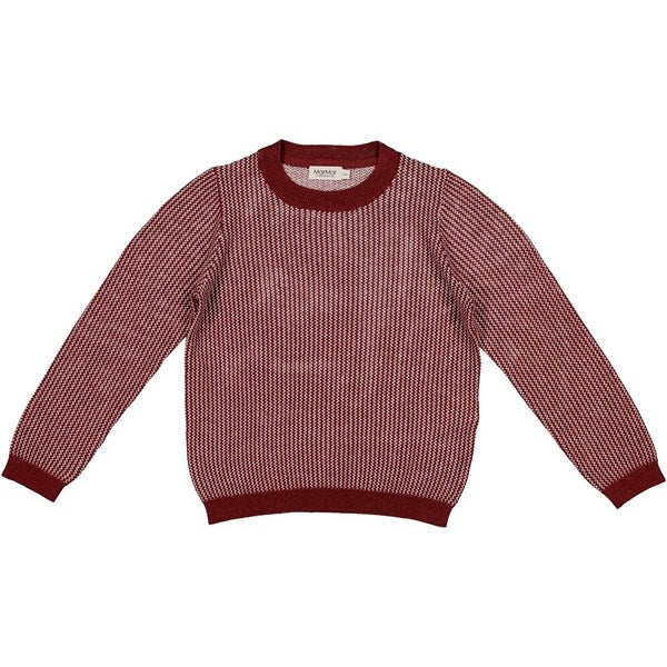 MarMar Dark Ruby Zigzag Tano B Knit