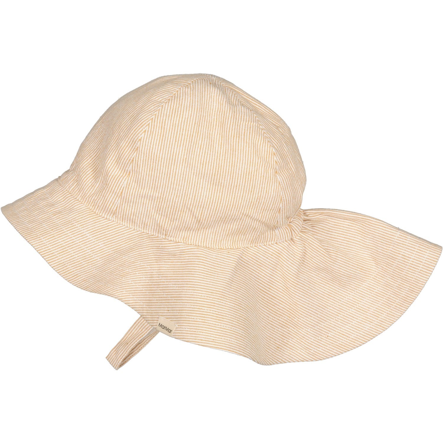 MarMar Fine Cotton Dijon Stripe Alba Baby Long Sun Hat