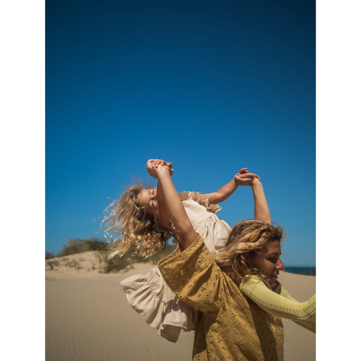 MarMar Fine Cotton Dijon Stripe Danita Frill Dress