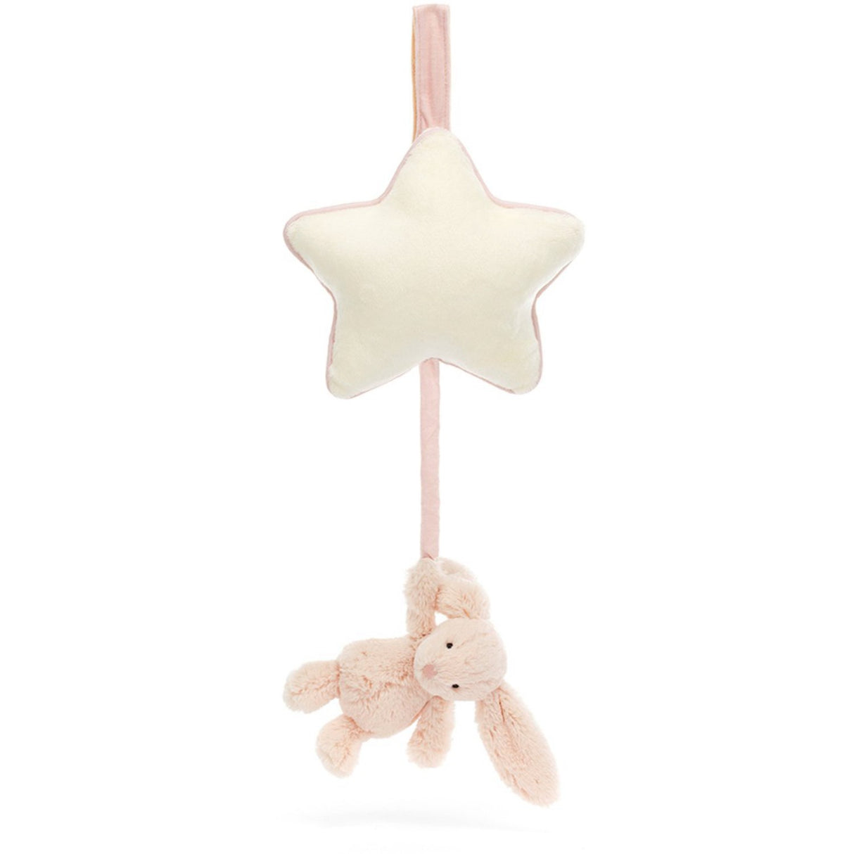 Jellycat Bashful Blush Bunny Musical Pull