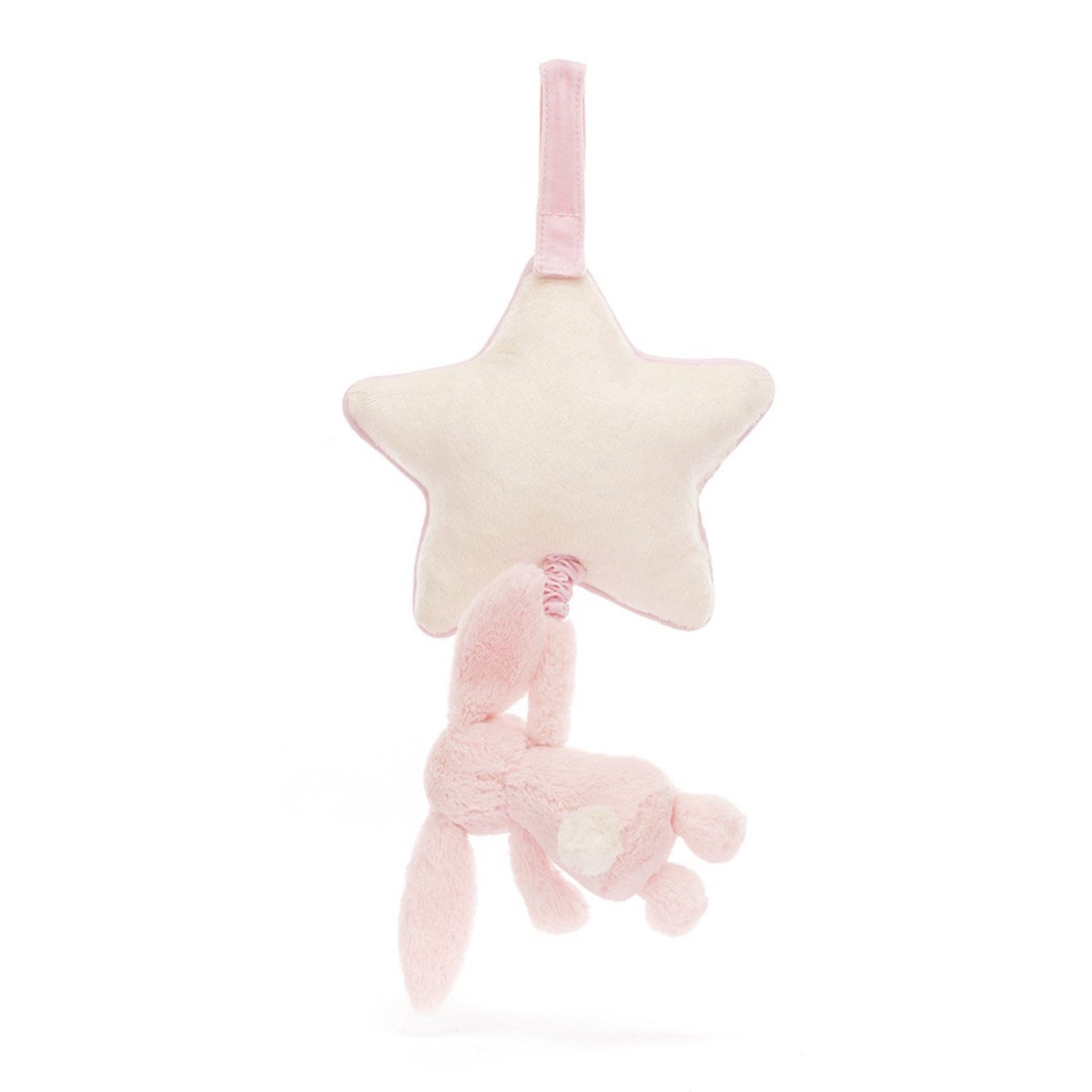 Jellycat Bashful Pink Bunny Musical Pull 3