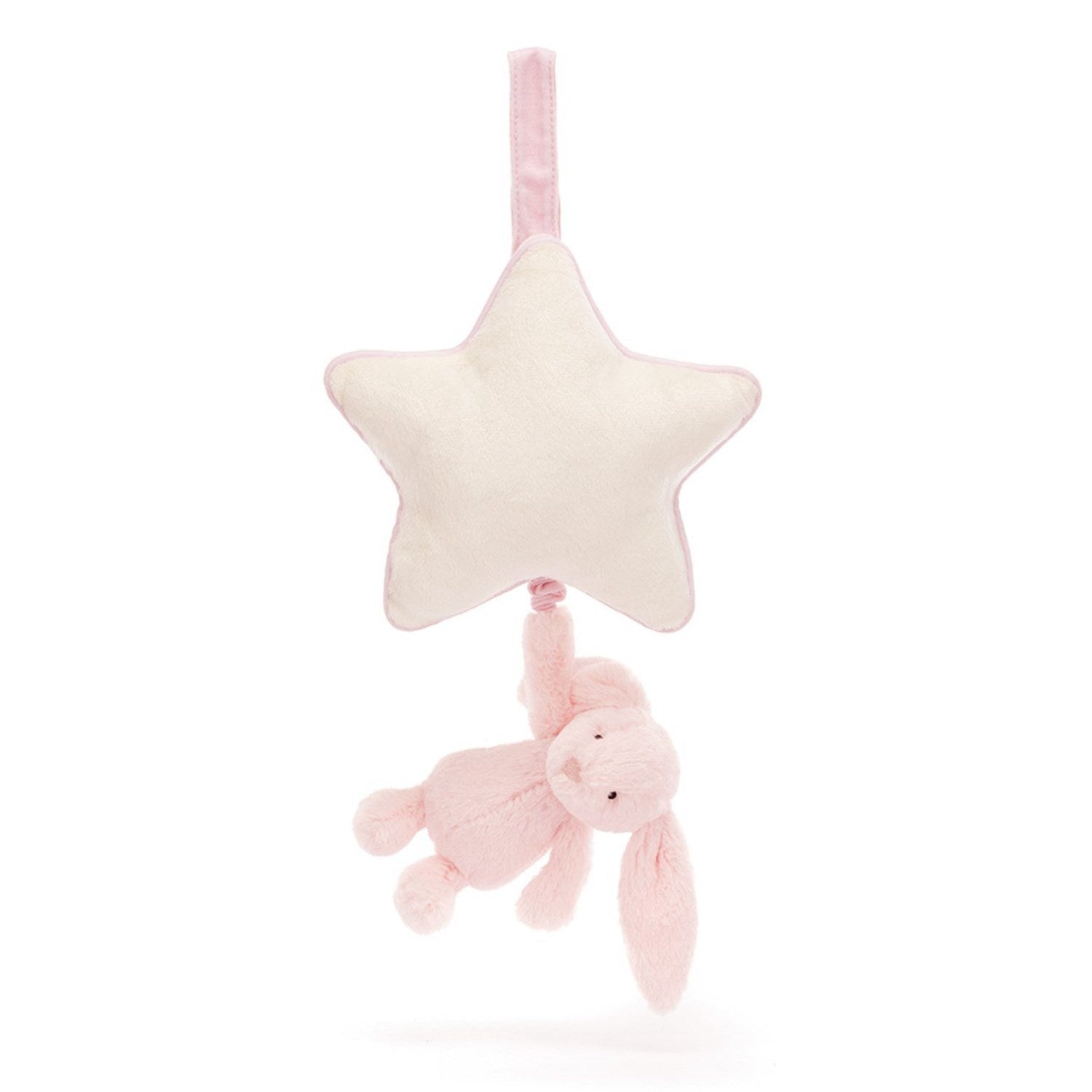 Jellycat Bashful Pink Bunny Musical Pull 4