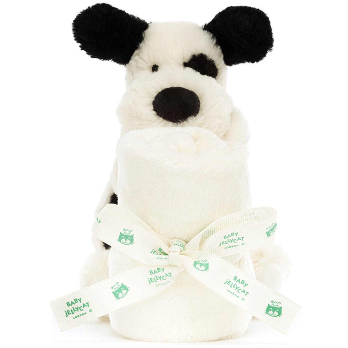 Jellycat Bashful Black & Cream Puppy Soother