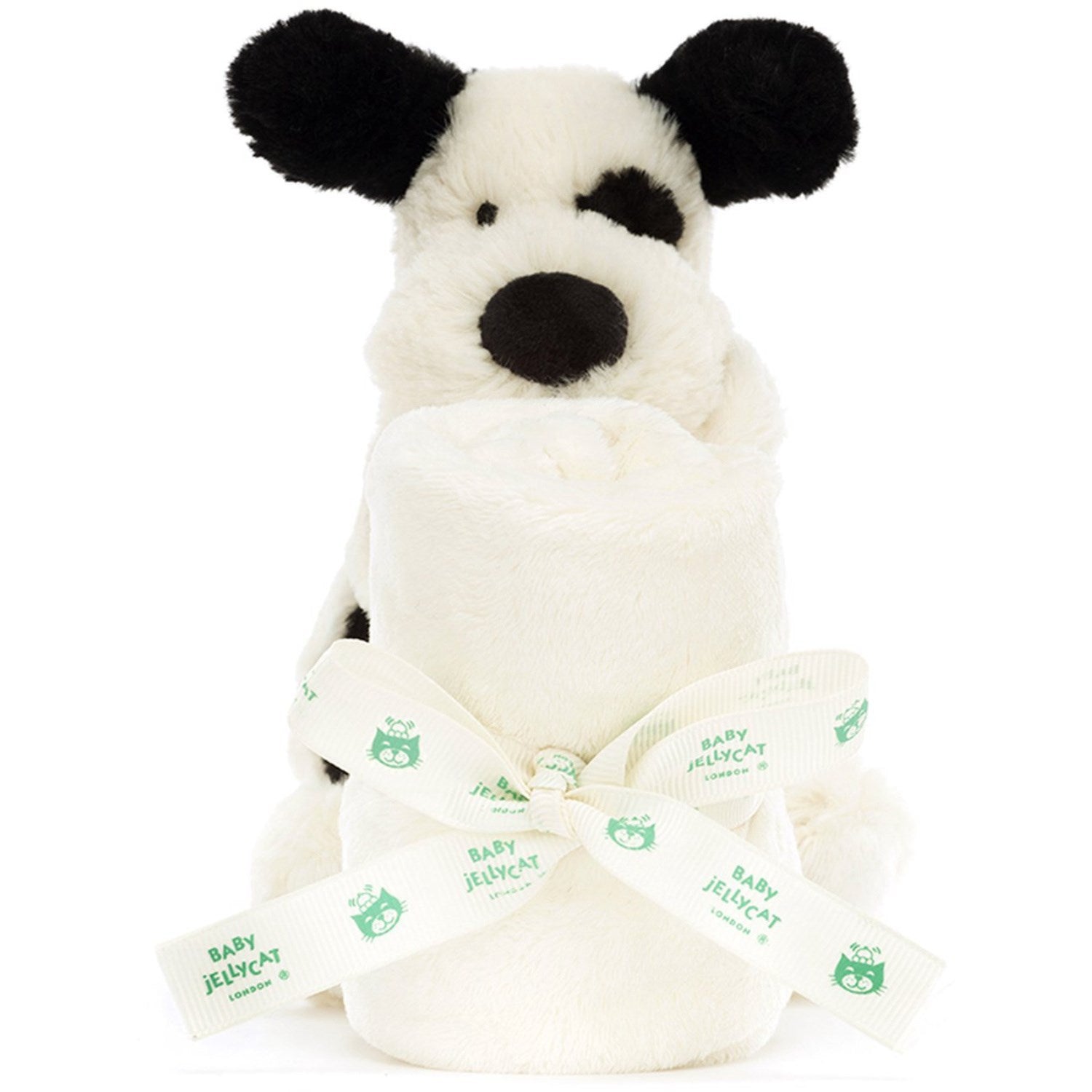 Jellycat Bashful Black & Cream Puppy Soother 3
