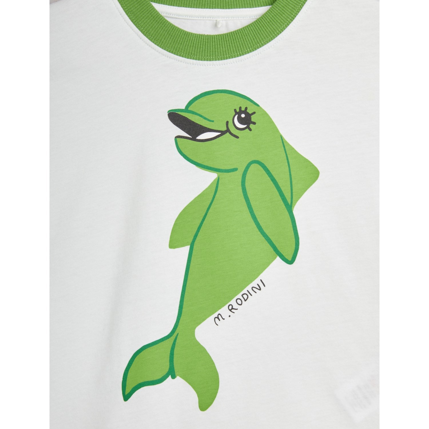 Mini Rodini Green Dolphin T-Shirt 3