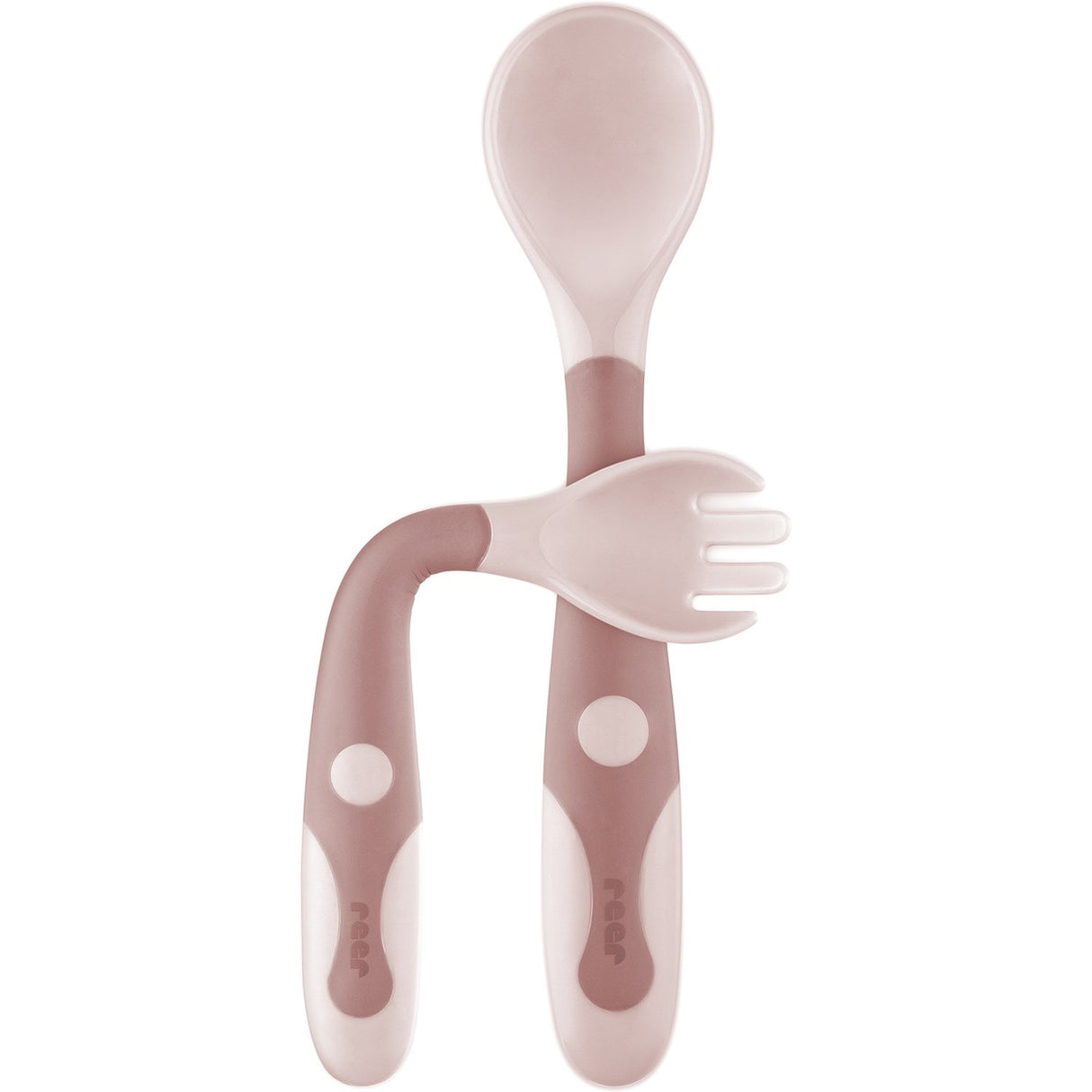 REER Flexible Baby Cutlery - Pink