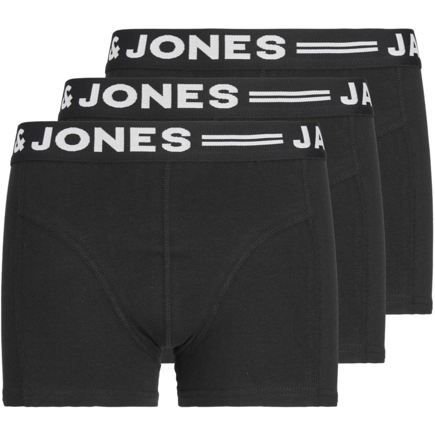 Jack & Jones Junior Black Sense Boxershort 3-pack Noos