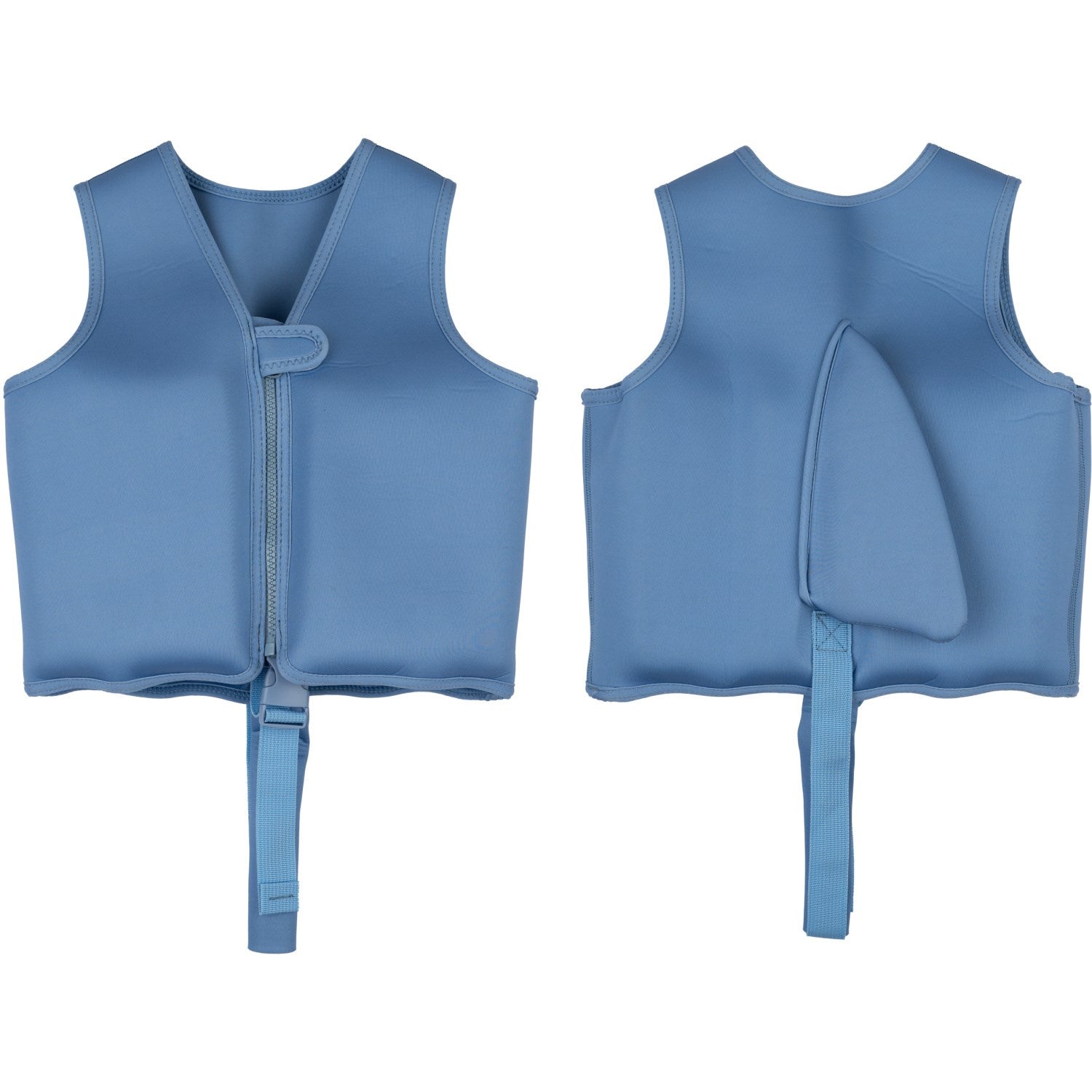 Mikk-Line Swim Vest Solid Faded Denim 9