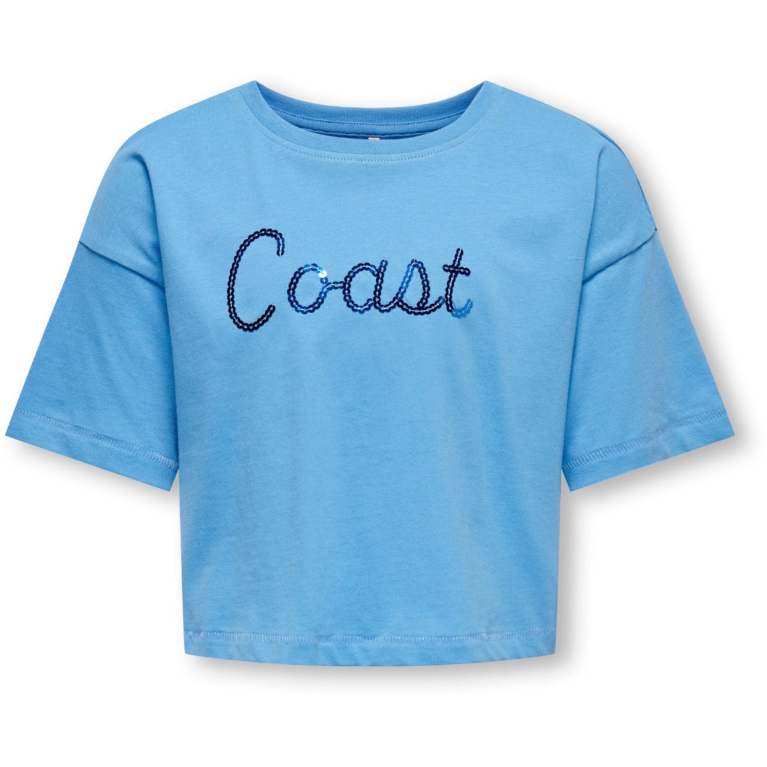 kids ONLY Azure Blue Coast Olivia Loose Sequins Top