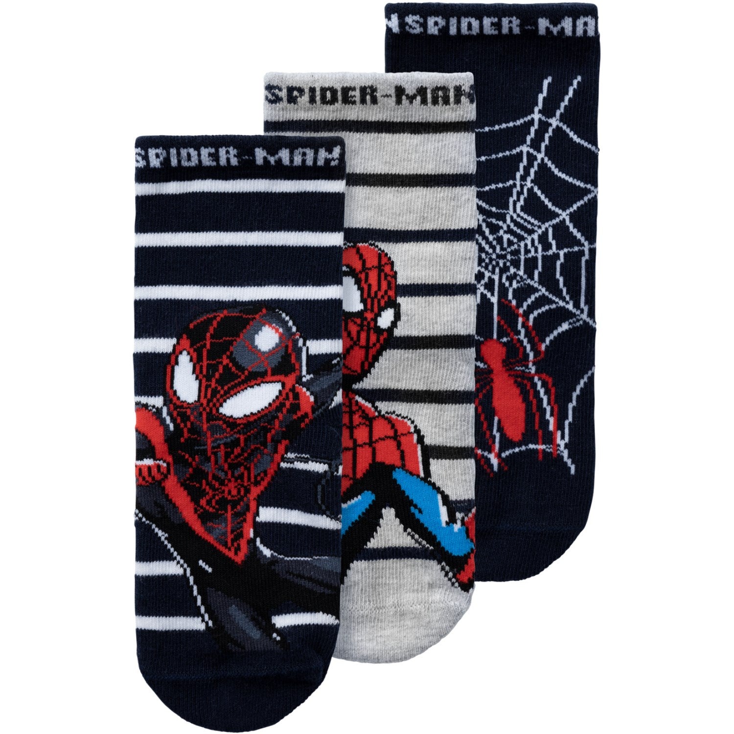 Name It Dark Sapphire Muksi Spiderman Socks 3-pack 5