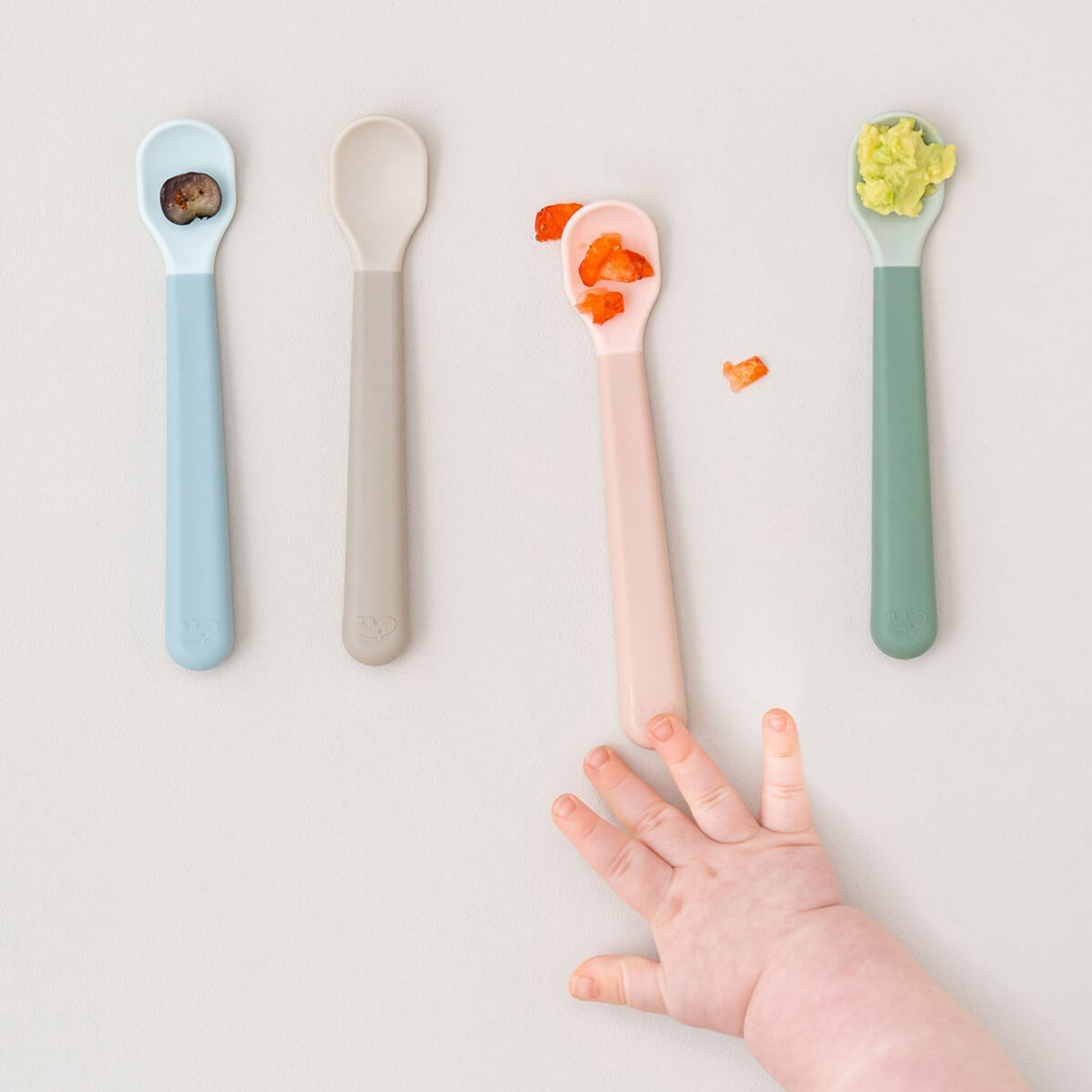 DonebyDeer Foodie Easy-Grip Babyske 3 Piece Grøn