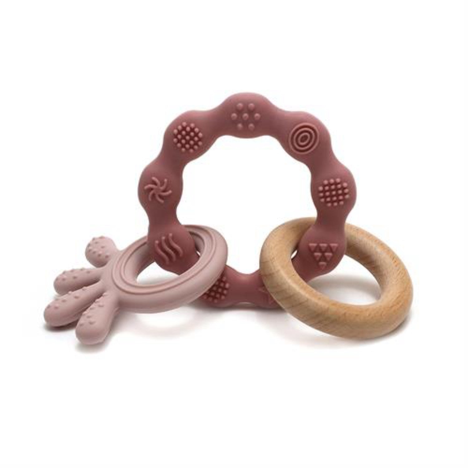Magni Pink Teether - octopus