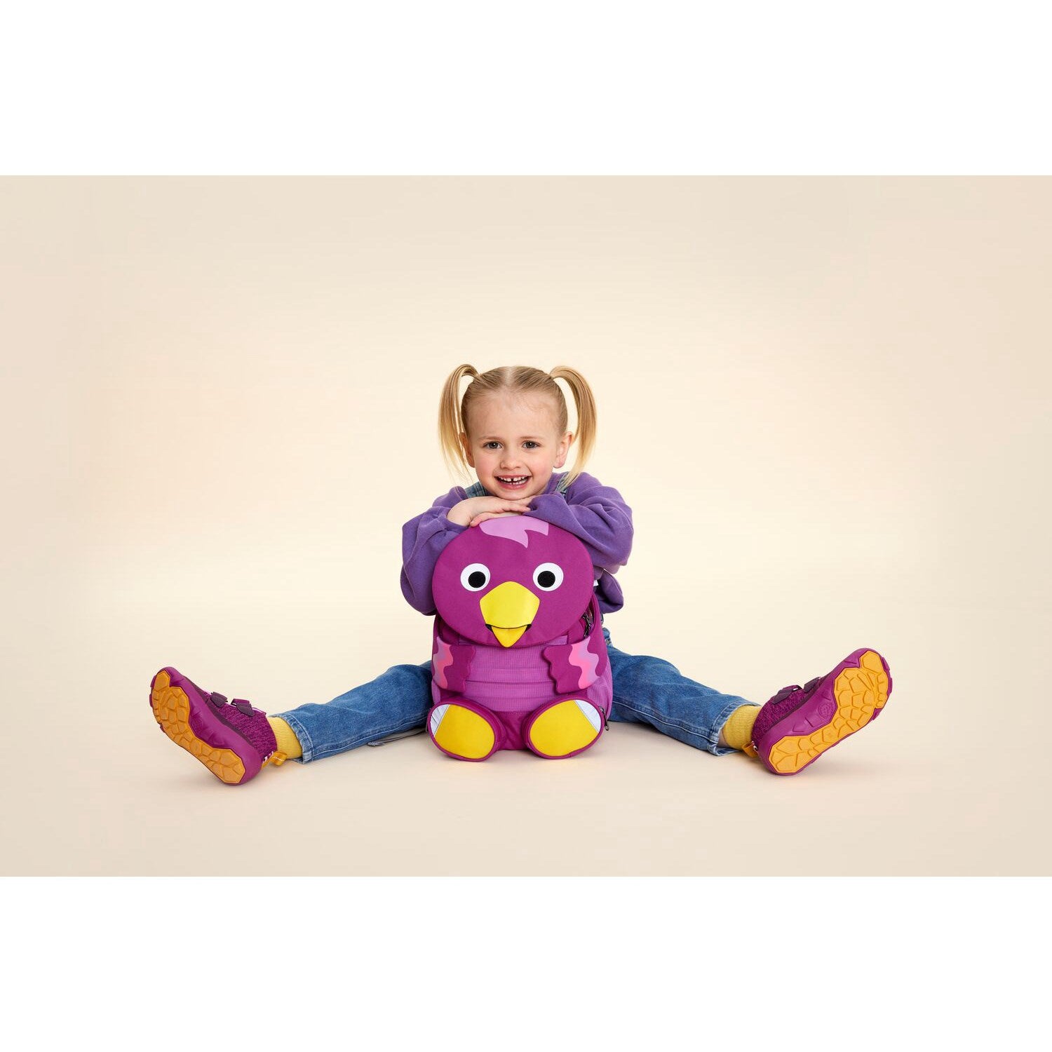 Affenzahn Kindergarten Backpack Large Purple Bibi Bird 6