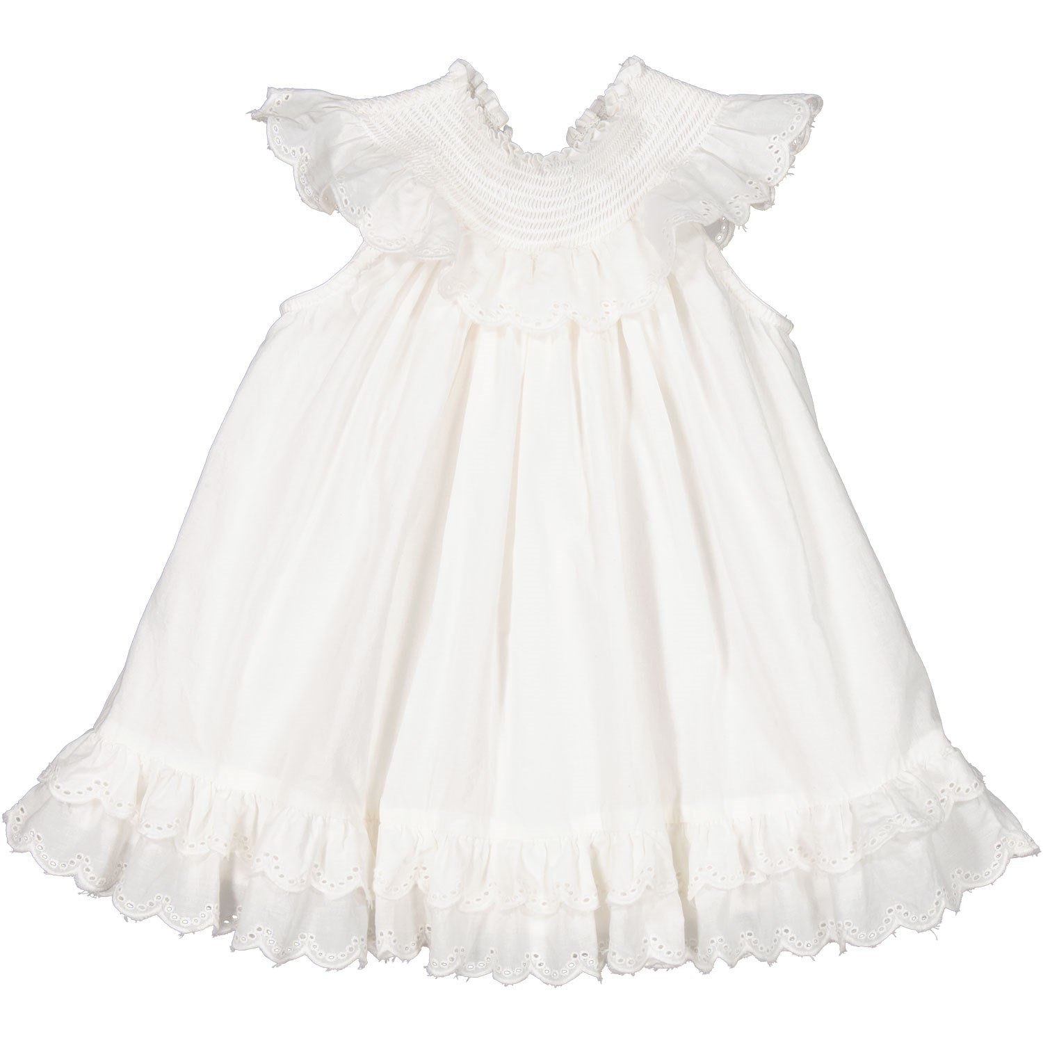 MarMar Broderie Anglaise Cloud Druse Frill Dress